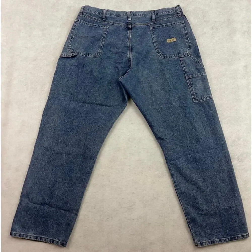 Wrangler Jeans Bundle Mens 42x32 Carpenter Relaxed Fit Workwear Denim Lot 2
